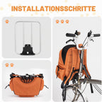 ROCKBROS Lenkertasche für Brompton, Fahrradlenkertasche für Haustier