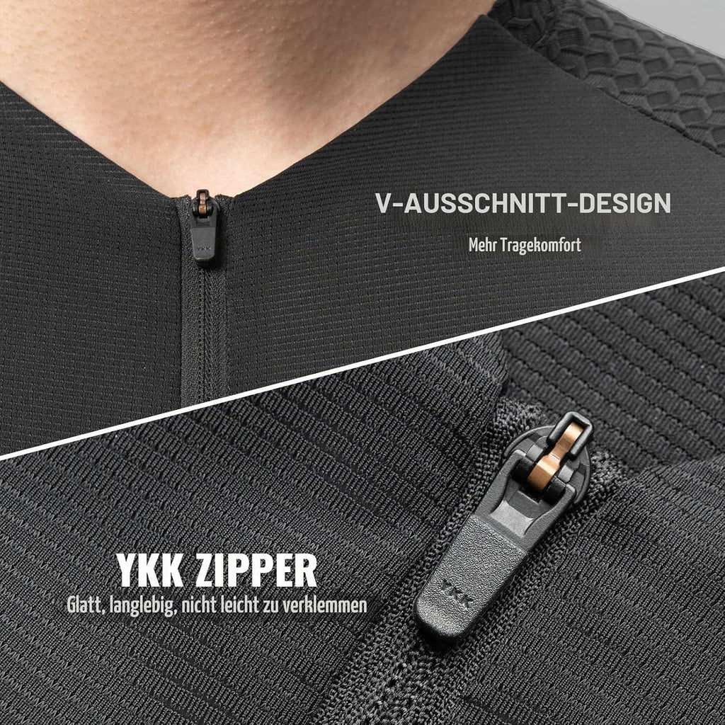 ROCKBROS Herren Damen Fahrradtrikot Kurzarm Radtrikot Rennrad Trikot Schnell