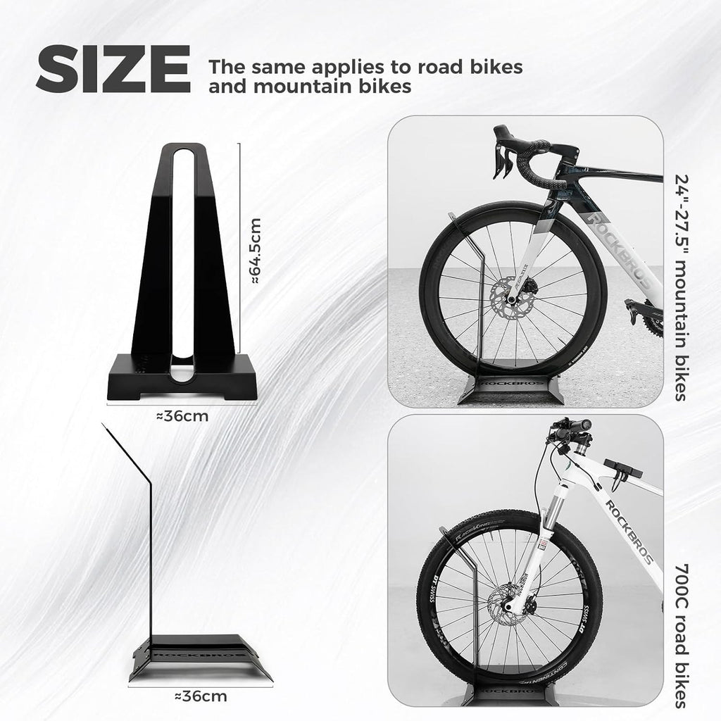 ROCKBROS Support Vélo en L Amovible en Acier Carbone - Pour VTT & Route
