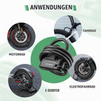 ROCKBROS Fahrradschloss Bügelschloss mit Kabel, 11 mm, 1,1 m, 4-Stellig