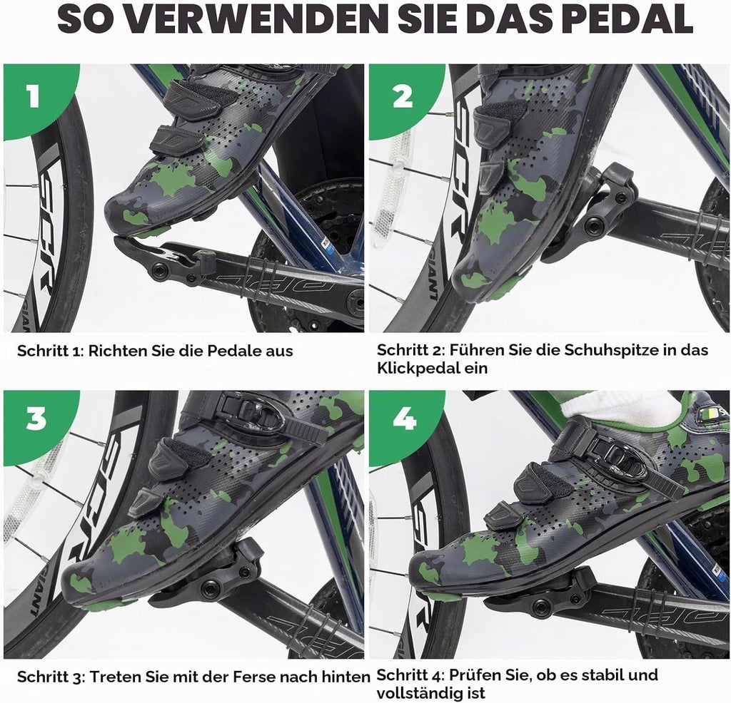 ROCKBROS Rennrad Pedale Kompatibel mit Look KEO System, Klickpedale