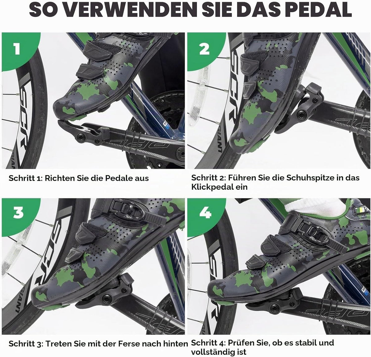 ROCKBROS Rennrad Pedale Kompatibel mit Look KEO System, Klickpedale