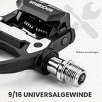 ROCKBROS Klickpedale aus Nylon, 9/16 Zoll, kompatibel mit Shimano SPD-SL