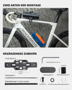 ROCKBROS Rahmentasche Fahrrad Oberrohrtasche mit Zahlenschloss