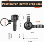 ROCKBROS Fahrradklingel Klingel Rennrad 100 dB für Drop Bar Lenker