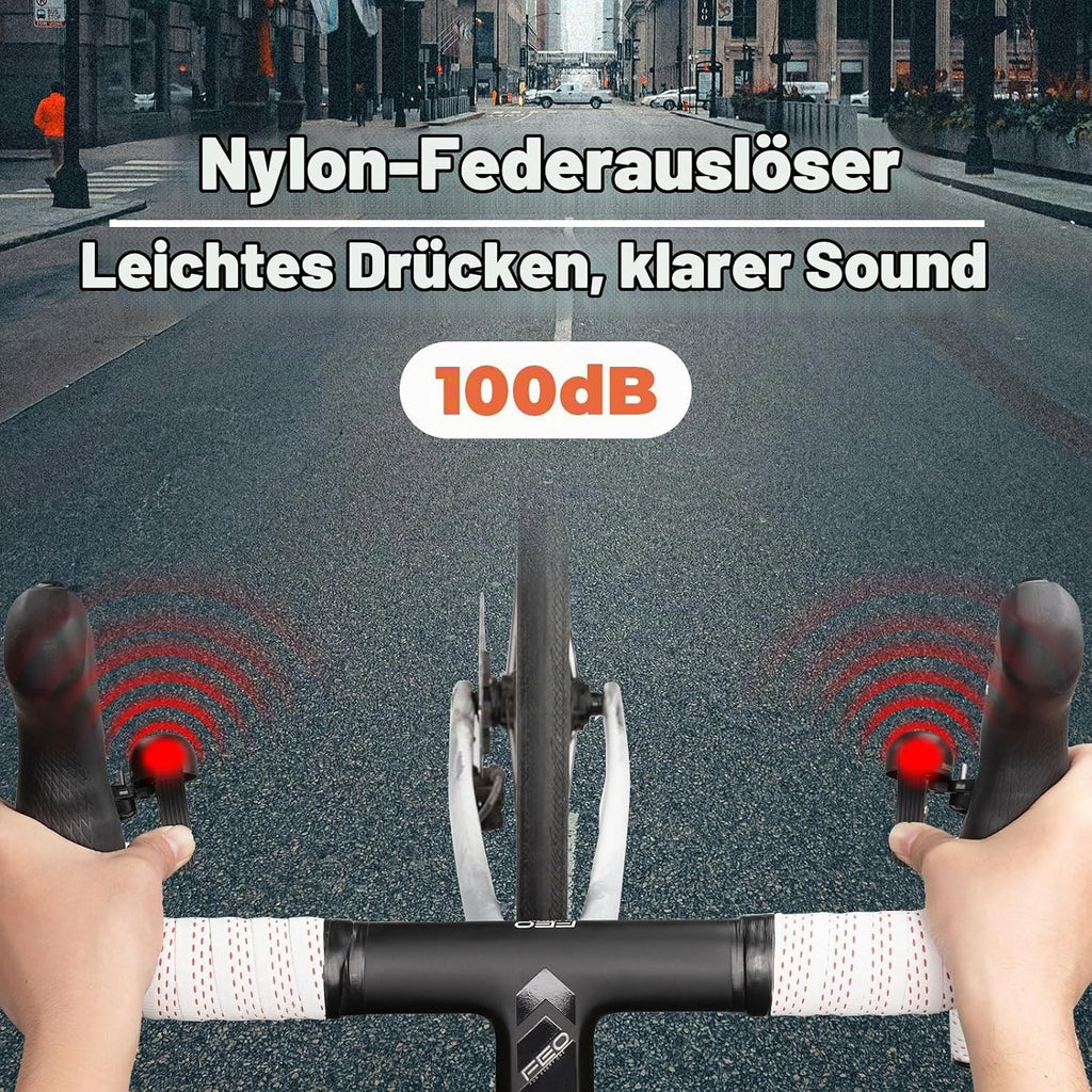 ROCKBROS Fahrradklingel Klingel Rennrad 100 dB für Drop Bar Lenker
