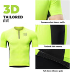 ROCKBROS Herren Radtrikot Fahrradtrikot Kurzarm, Atmungsaktiv Fahrrad Trikot