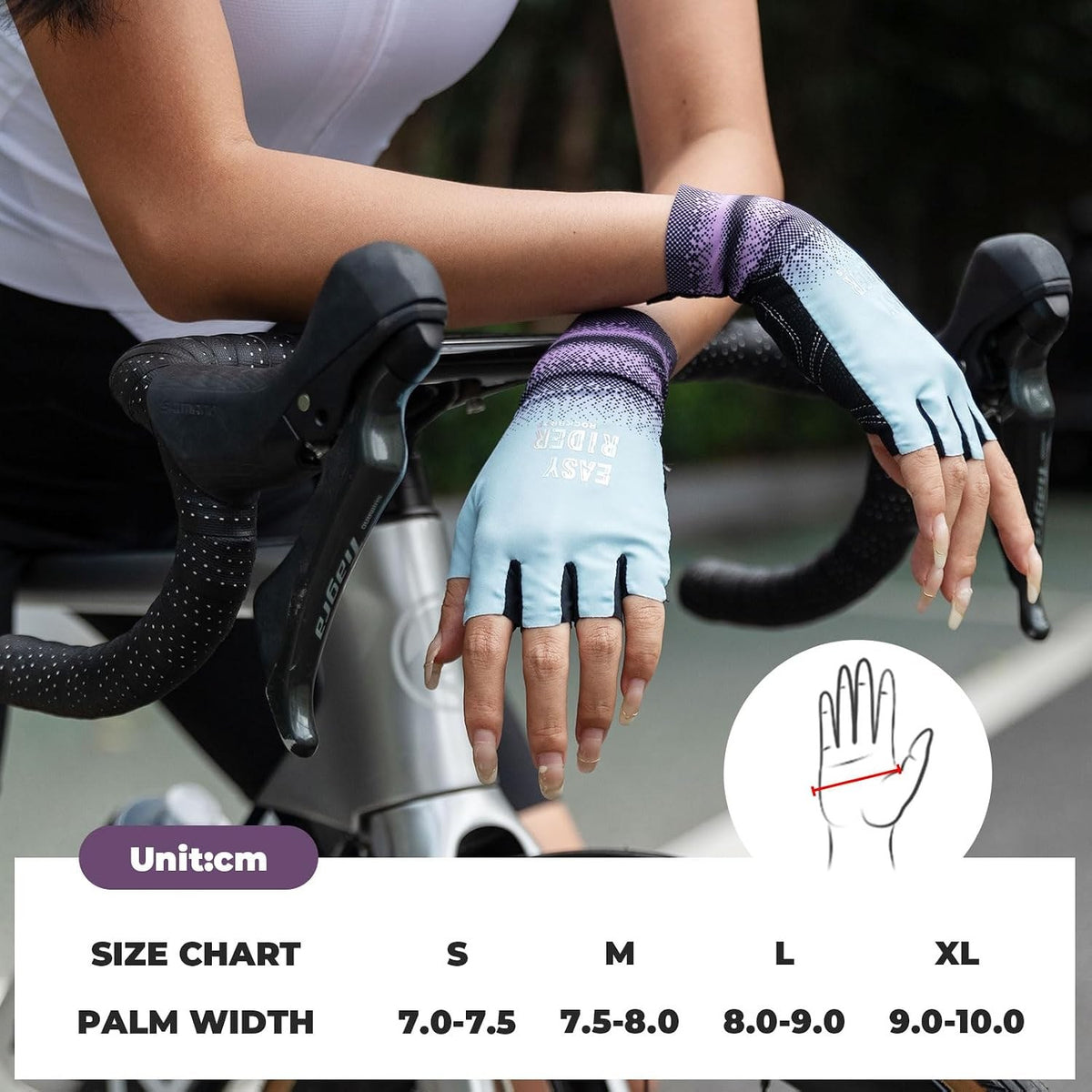 ROCKBROS Fahrradhandschuhe Fingerless Herren & Damen, verlängerte Stulpe