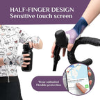 ROCKBROS TVI Damen Fahrradhandschuhe Sommer Halbfinger Atmungsaktiv
