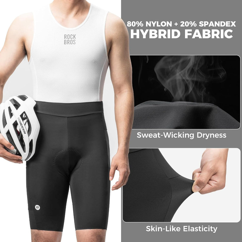 ROCKBROS Radhose Herren Gepolstert, Fahrradhose Kurz für Männer