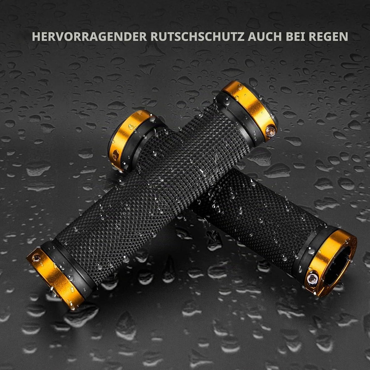 ROCKBROS Fahrradgriffe aus Gummi 22,2 mm Lock-On mit Doppelklemmung