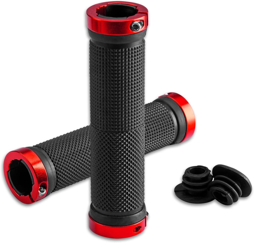 ROCKBROS Fahrradgriffe aus Gummi 22,2 mm Lock-On mit Doppelklemmung