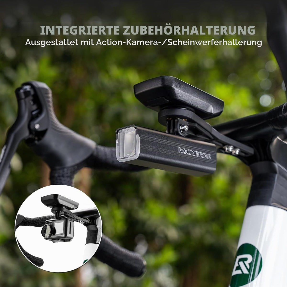 ROCKBROS Aero Fahrradcomputer Halterung mit Schnellverschluss Leichtbau
