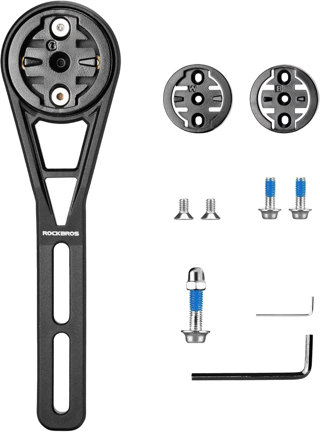 ROCKBROS Aero Fahrradcomputer Halterung mit Schnellverschluss Leichtbau Lenkerverlängerungshalterung Kompatibel mit