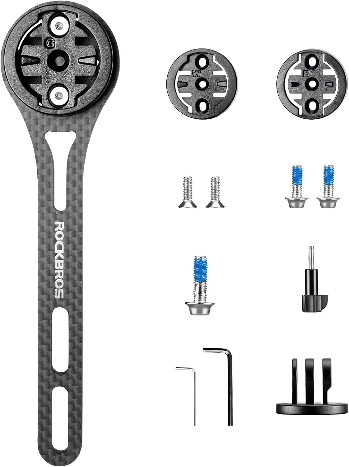 ROCKBROS Aero Fahrradcomputer Halterung mit Schnellverschluss Leichtbau Lenkerverlängerungshalterung Kompatibel mit