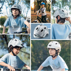 ROCKBROS Fahrradhelm Kinder 54–58 cm, Kinderhelm für Jungen und Mädchen
