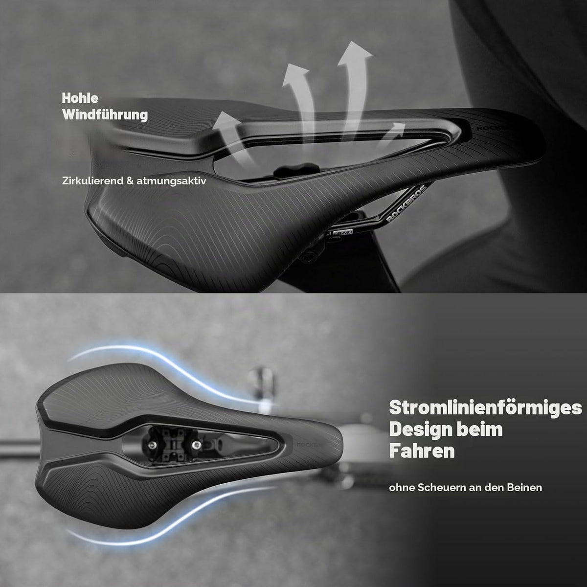 ROCKBROS Bequemer Fahrradsattel Herren & Damen, Rennradsattel Ergonomisch
