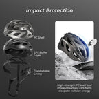 ROCKBROS Fahrradhelm Rennrad Helm Radhelm mit Abnehmbarem Visier Cityhelm (TT-16-Z-M)