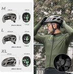 ROCKBROS Fahrradhelm Rennrad Helm Radhelm mit Abnehmbarem Visier Cityhelm (TT-16-Z-M)