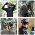 ROCKBROS Fahrradhelm Rennrad Helm Radhelm mit Abnehmbarem Visier Cityhelm (TT-16-Z-M)