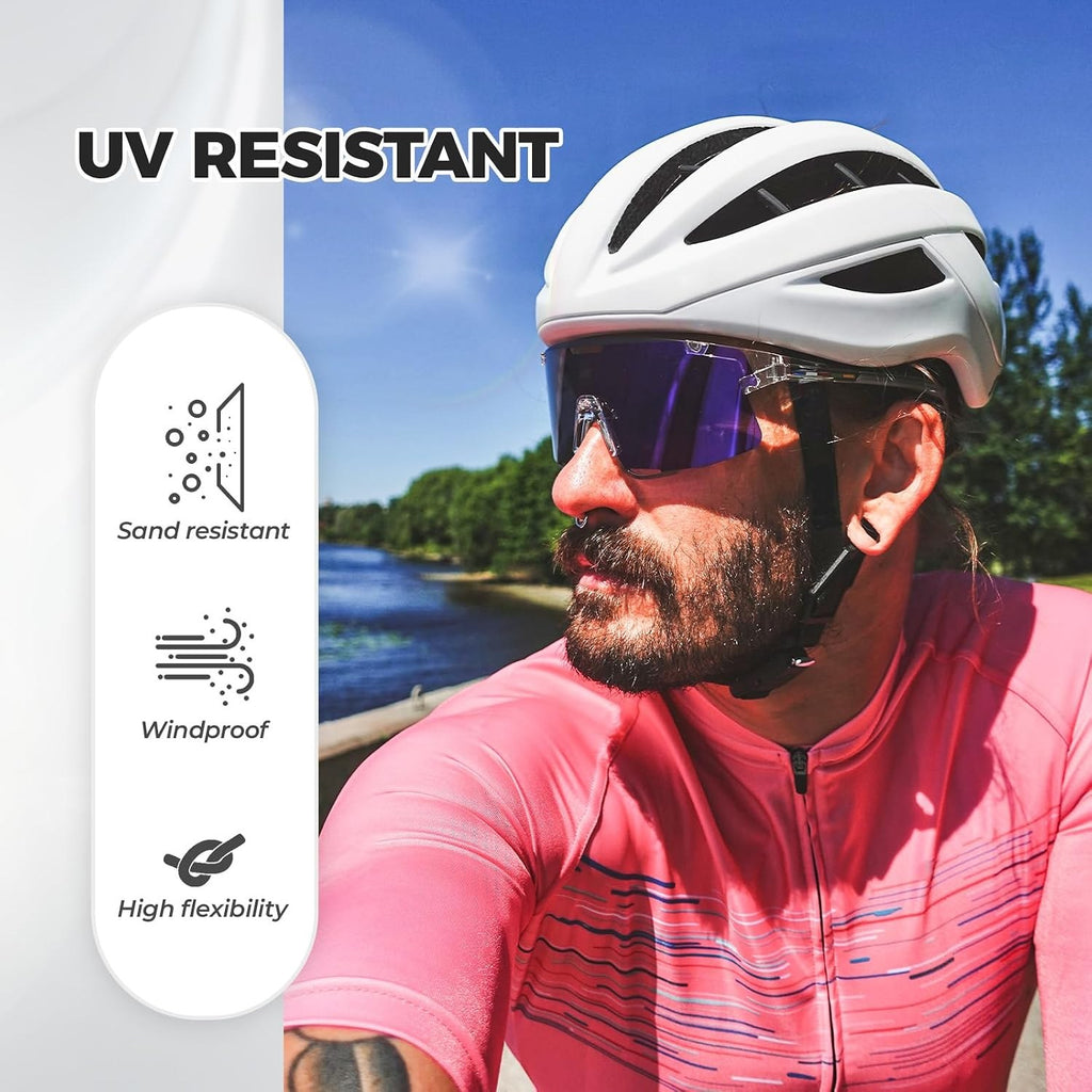 ROCKBROS Road to Sky Fahrradbrille Überbrille Polarisiert, UV400 Schutz