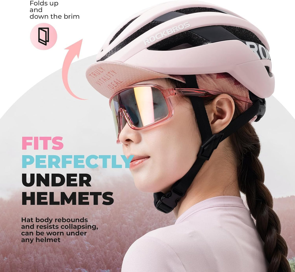 ROCKBROS TVI Sport Kappe Leichte Sommer Fahrradkappe Fahrradmütze Unter Helm