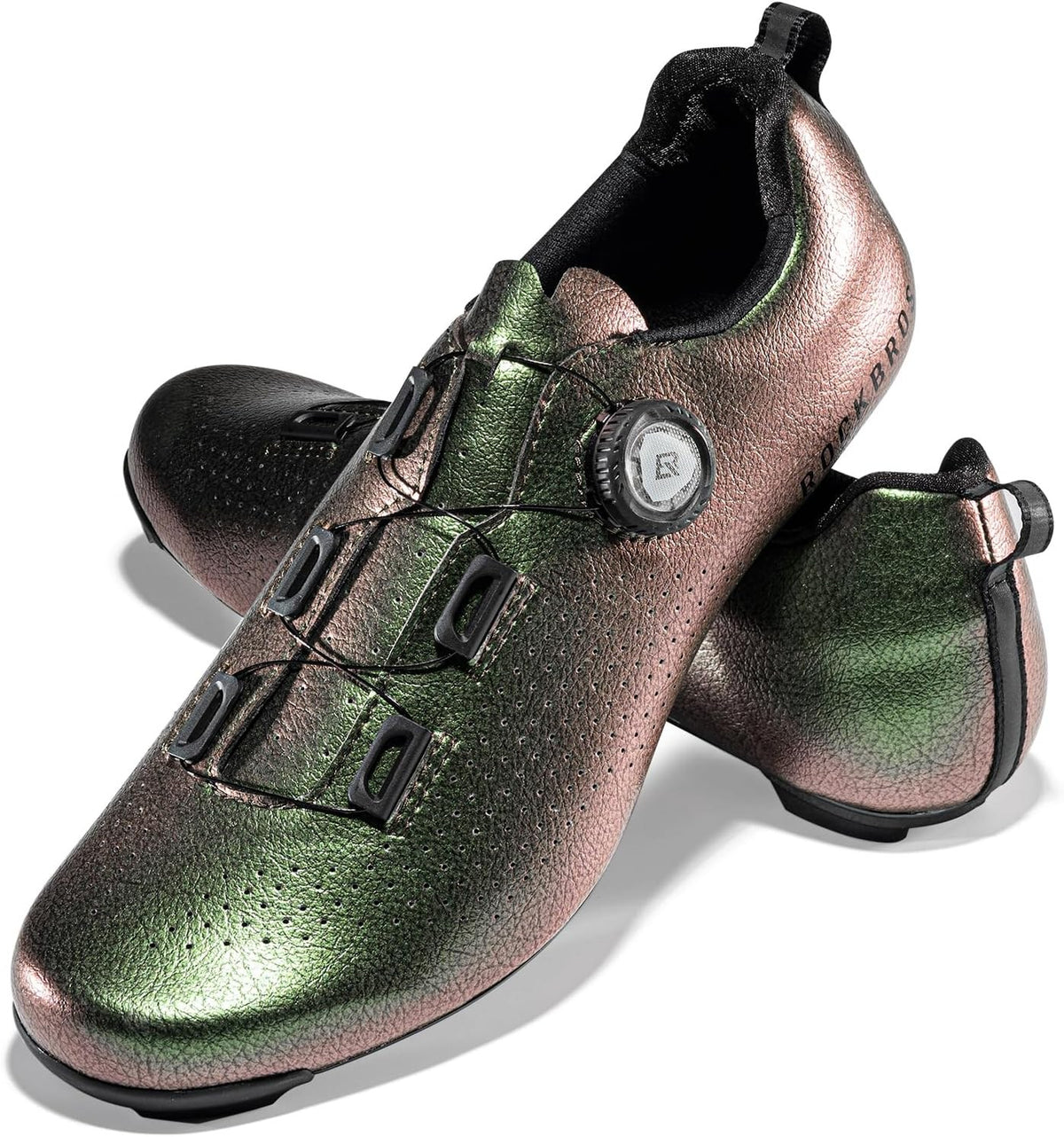 ROCKBROS Rennrad Fahrradschuhe Herren Damen – Carbonsohle T500, Klickschuhe mit Drehverschluss, Atmungsaktiv