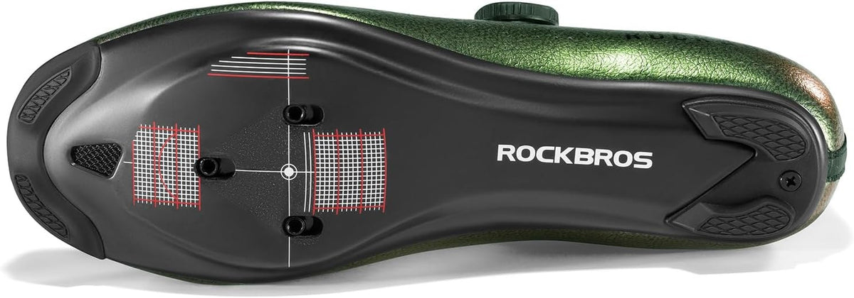 ROCKBROS Rennrad Fahrradschuhe Herren Damen – Carbonsohle T500, Klickschuhe mit Drehverschluss, Atmungsaktiv