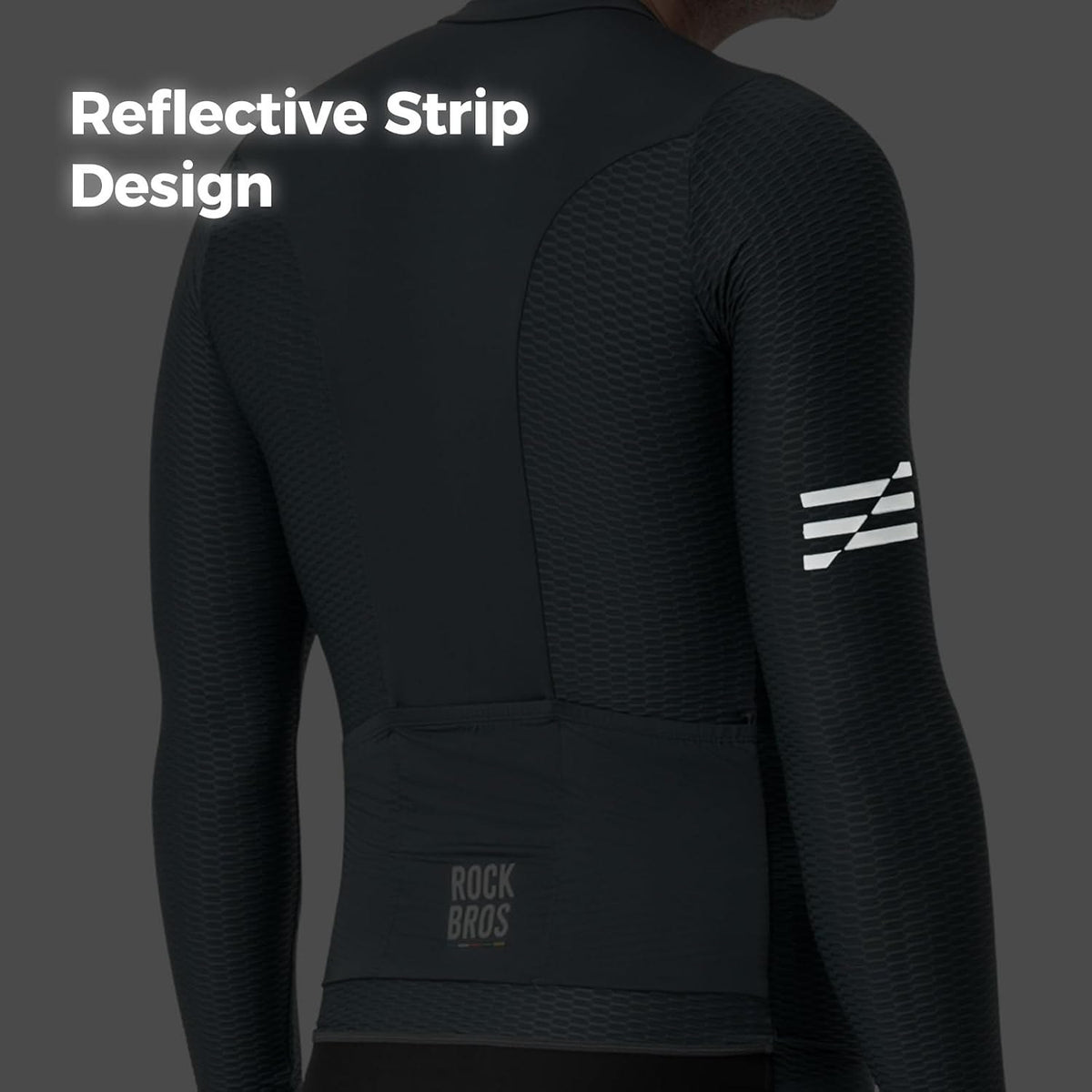 ROCKBROS Road to Sky Herren Radtrikot Fahrradtrikot Langarm