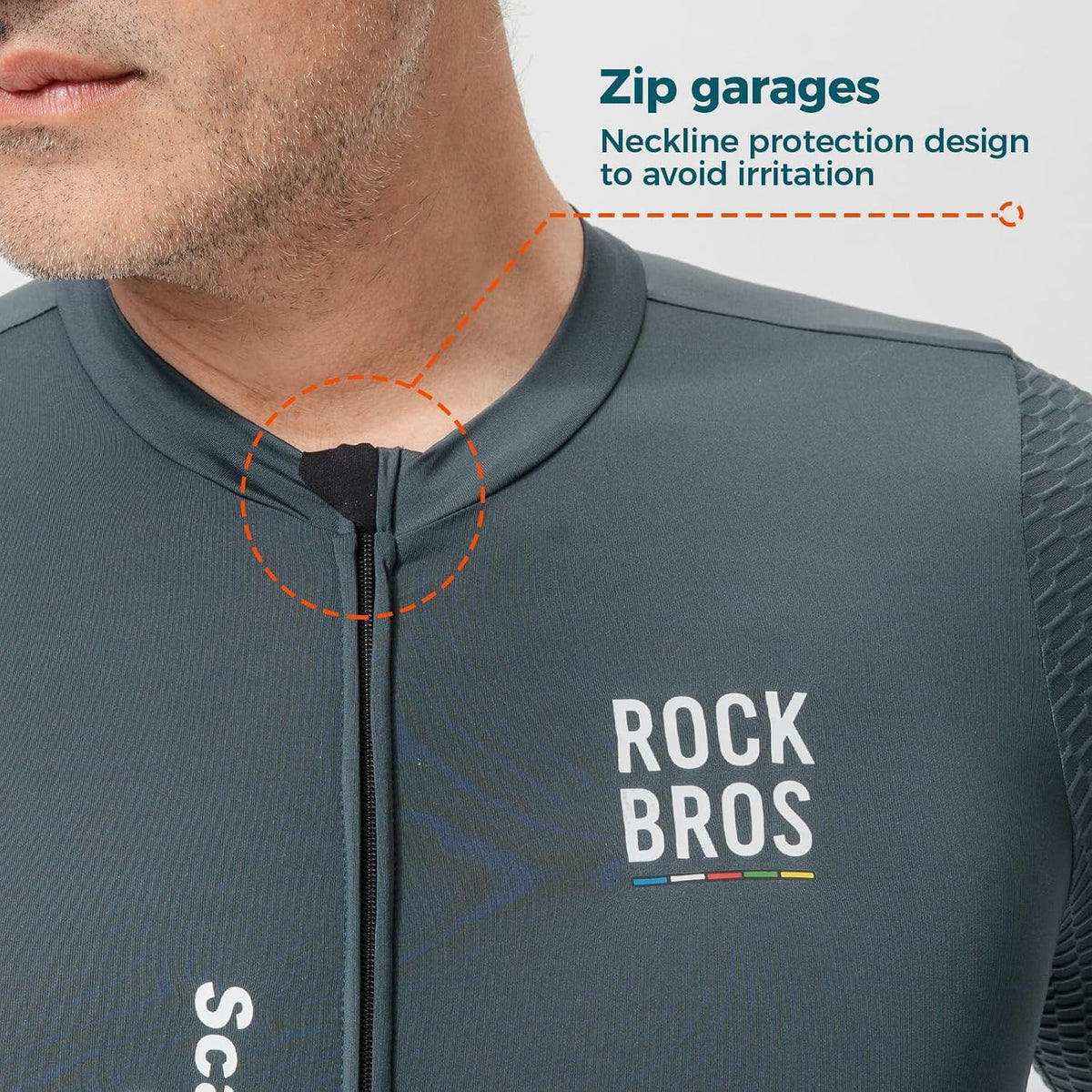 ROCKBROS Road to Sky Herren Radtrikot Fahrradtrikot Langarm