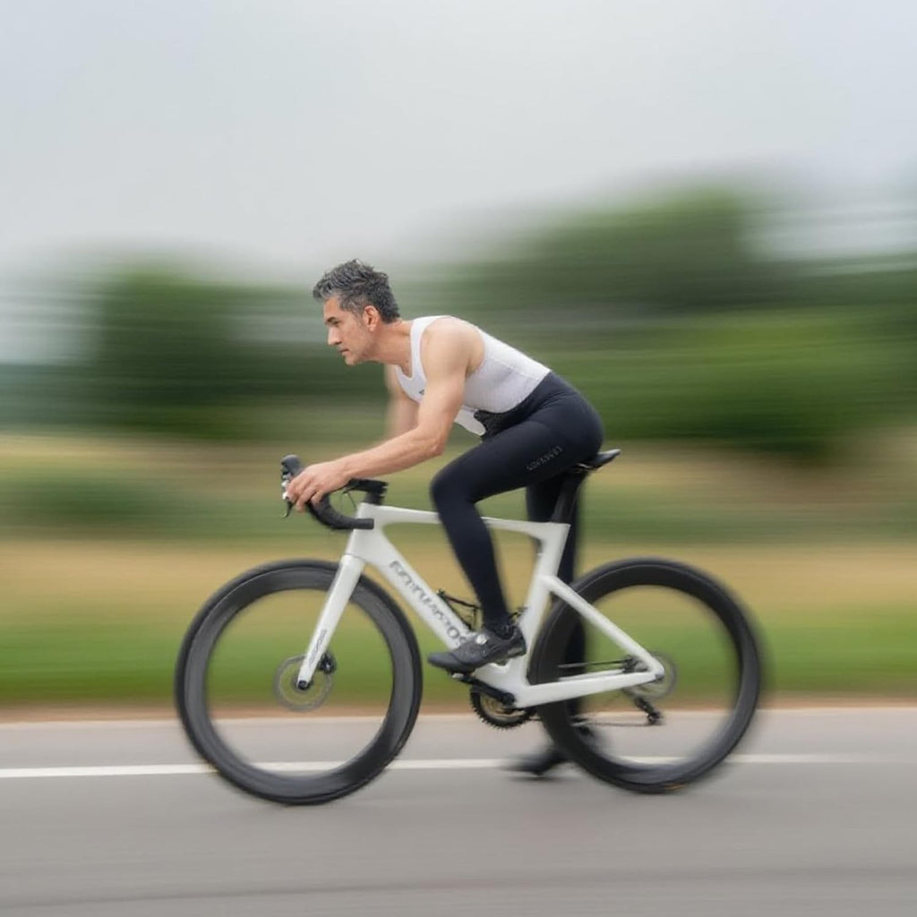 ROCKBROS Road to Sky Herren Fahrrad Trägerhose Lang, Bib Radhose, Träger