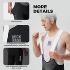 ROCKBROS Road to Sky Herren Fahrrad Trägerhose Lang, Bib Radhose, Träger