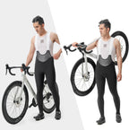 ROCKBROS Road to Sky Herren Fahrrad Trägerhose Lang, Bib Radhose, Träger
