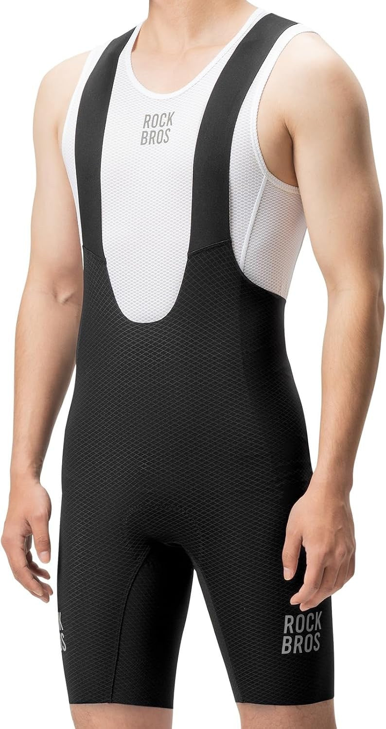 ROCKBROS Bib Shorts Fahrradhose mit Sitzpolster Herren