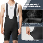 ROCKBROS Bib Shorts Fahrradhose mit Sitzpolster Herren