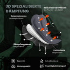 ROCKBROS Radlerhose mit Träger Gepolstert, Bib Shorts Herren, Fahrradhose Brown