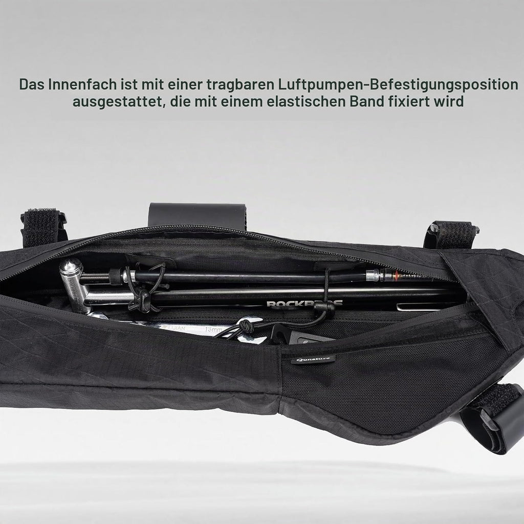Qunature Bikepacking Rahmentasche Fahrradtasche Gravelbike Kompatibel mit Trinkblase
