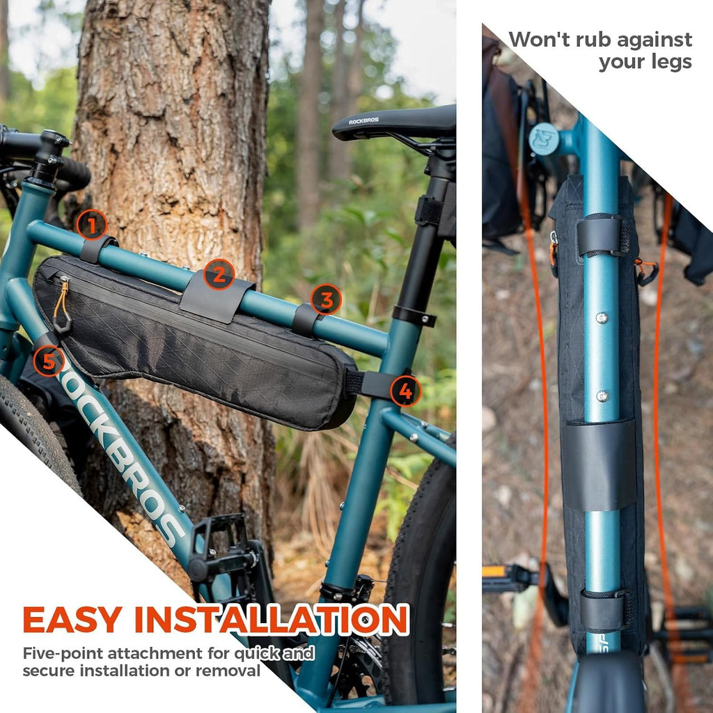 Qunature Bikepacking Rahmentasche Fahrradtasche Gravelbike Kompatibel mit Trinkblase