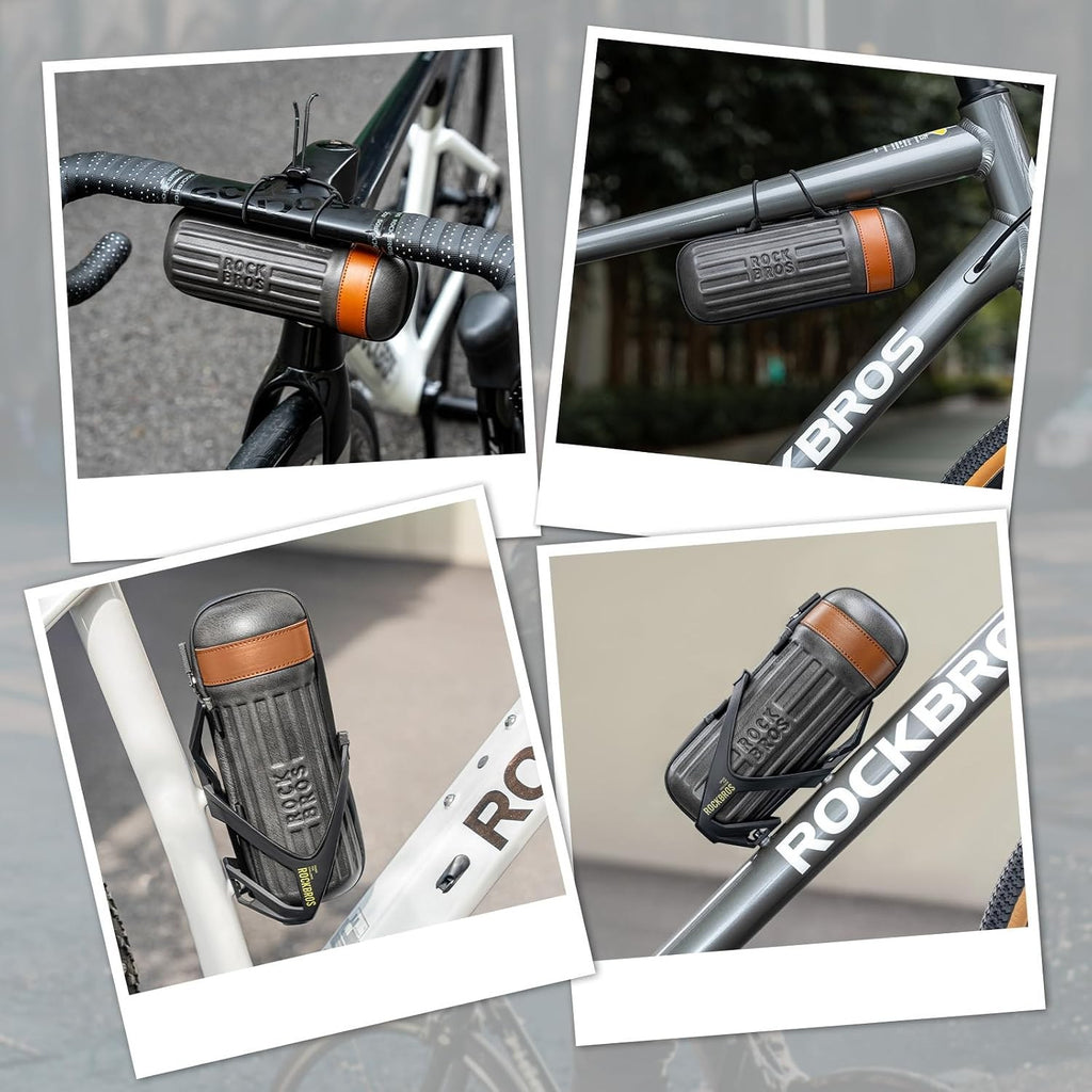 ROCKBROS Fahrrad Werkzeugtasche 0,73L, EVA Hartschalen-Aufbewahrungstasche