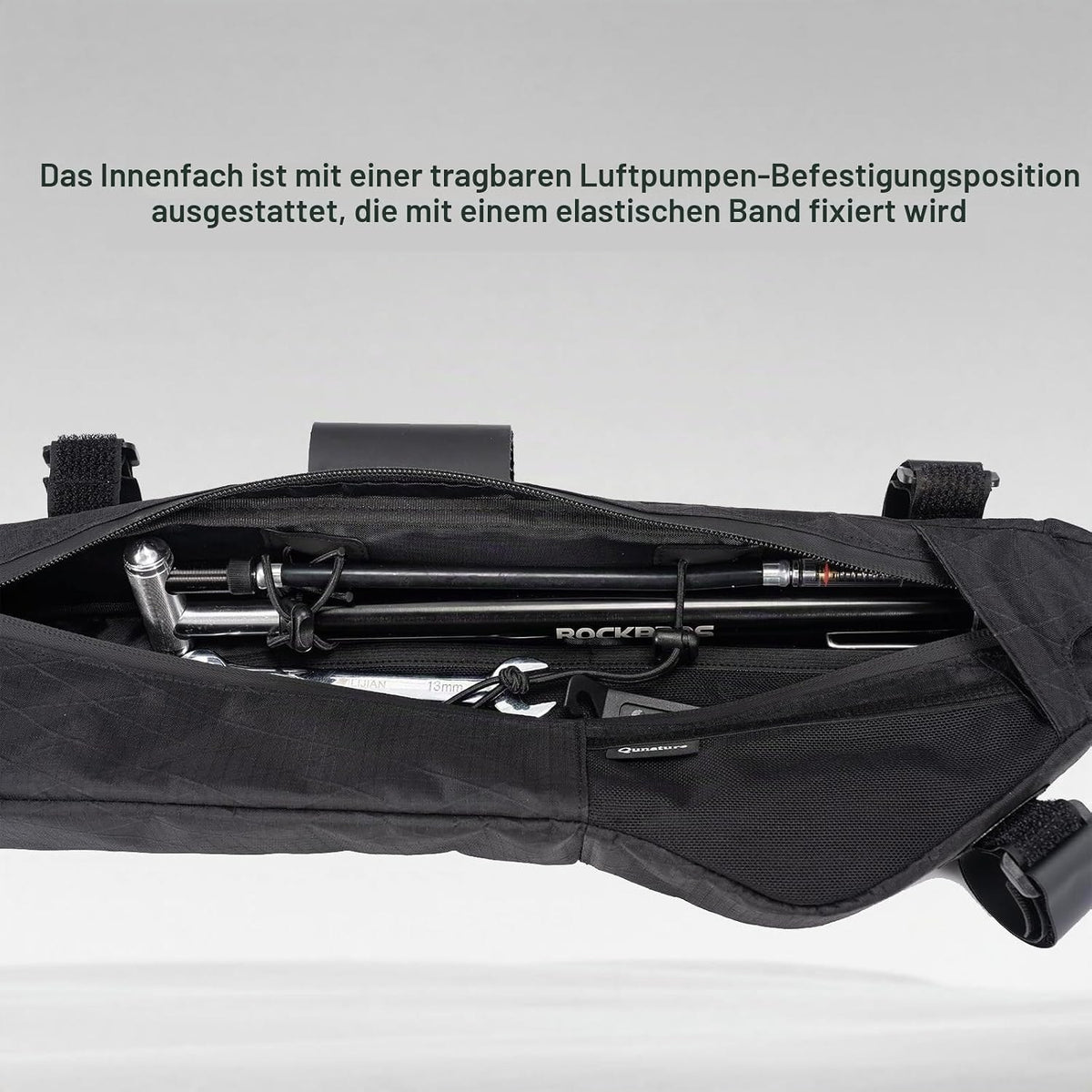 Qunature Bikepacking Rahmentasche Fahrradtasche Gravelbike Kompatibel mit Trinkblase (30180027001)