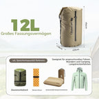 Qunature wasserdichte Fahrradtasche, Bikepacking Dry Bag 12L