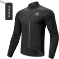 ROCKBROS Fahrradjacke Windjacke Herren, Ultraleichte Radsportjacke Black