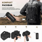 ROCKBROS Fahrradjacke Windjacke Herren, Ultraleichte Radsportjacke Black