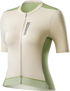 ROCKBROS Damen Fahrradtrikot Kurzarm Sommer Atmungsaktiv mit 3 Taschen