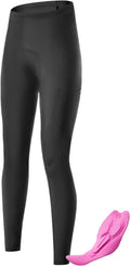 ROCKBROS Damen Fahrradhose Lang Gepolstert Elastisch Atmungsaktiv