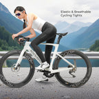ROCKBROS Damen Fahrradhose Lang Gepolstert Elastisch Atmungsaktiv