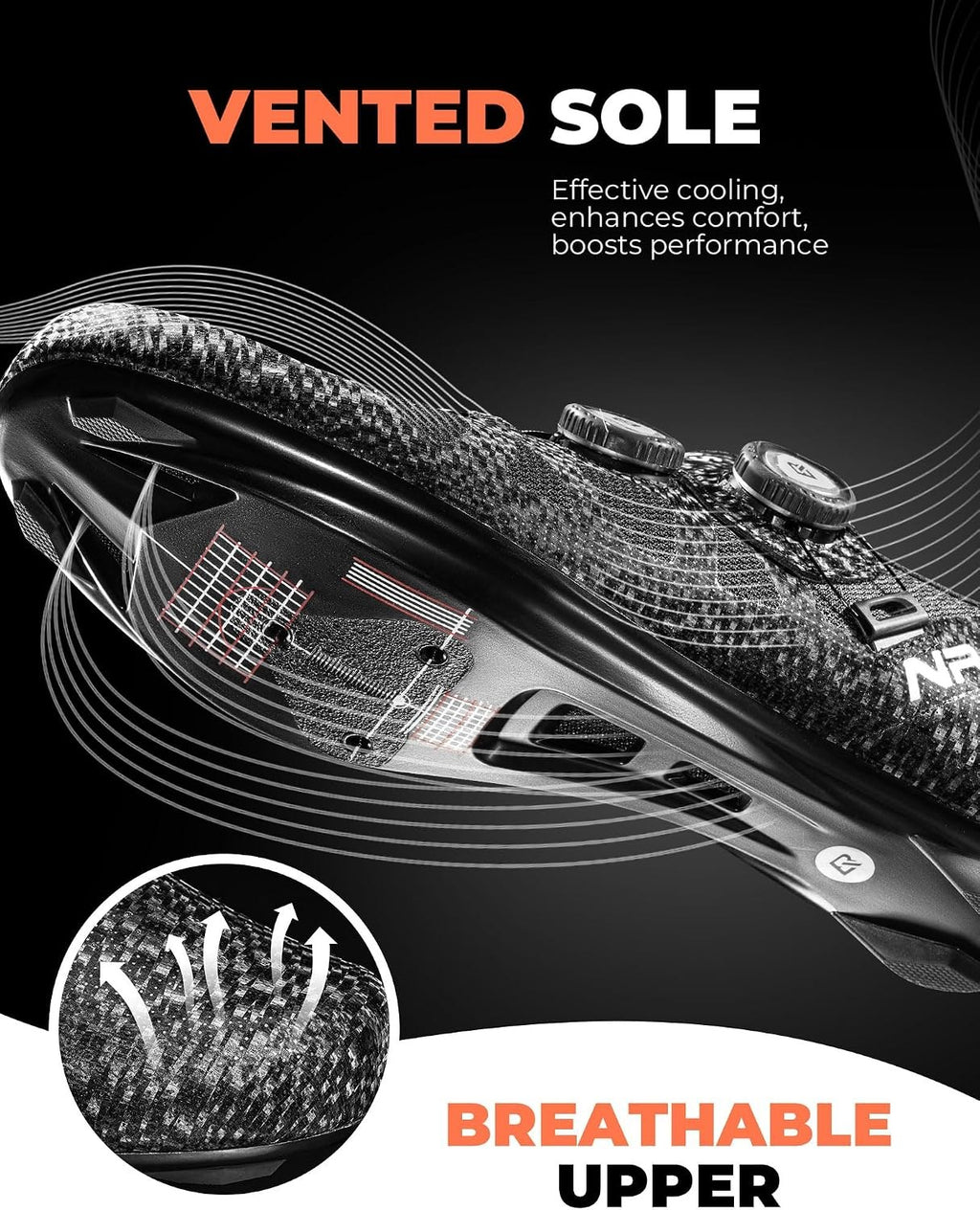 ROCKBROS Rennradschuhe & Fahrradschuhe Herren & Damen, Nylonsohle