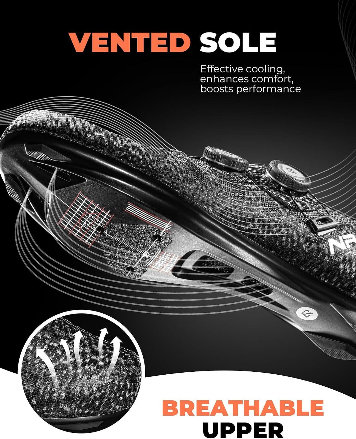 ROCKBROS Rennradschuhe & Fahrradschuhe Herren & Damen, Nylonsohle