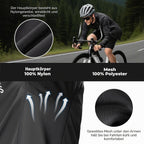 ROCKBROS Fahrradjacke Windjacke Herren, Ultraleichte Radsportjacke Brown