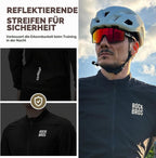 ROCKBROS Fahrradjacke Windjacke Herren, Ultraleichte Radsportjacke Brown